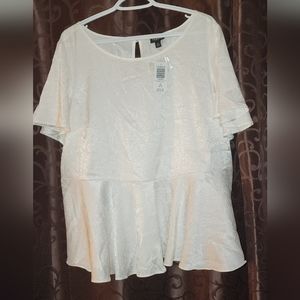 Torrid White Blouse